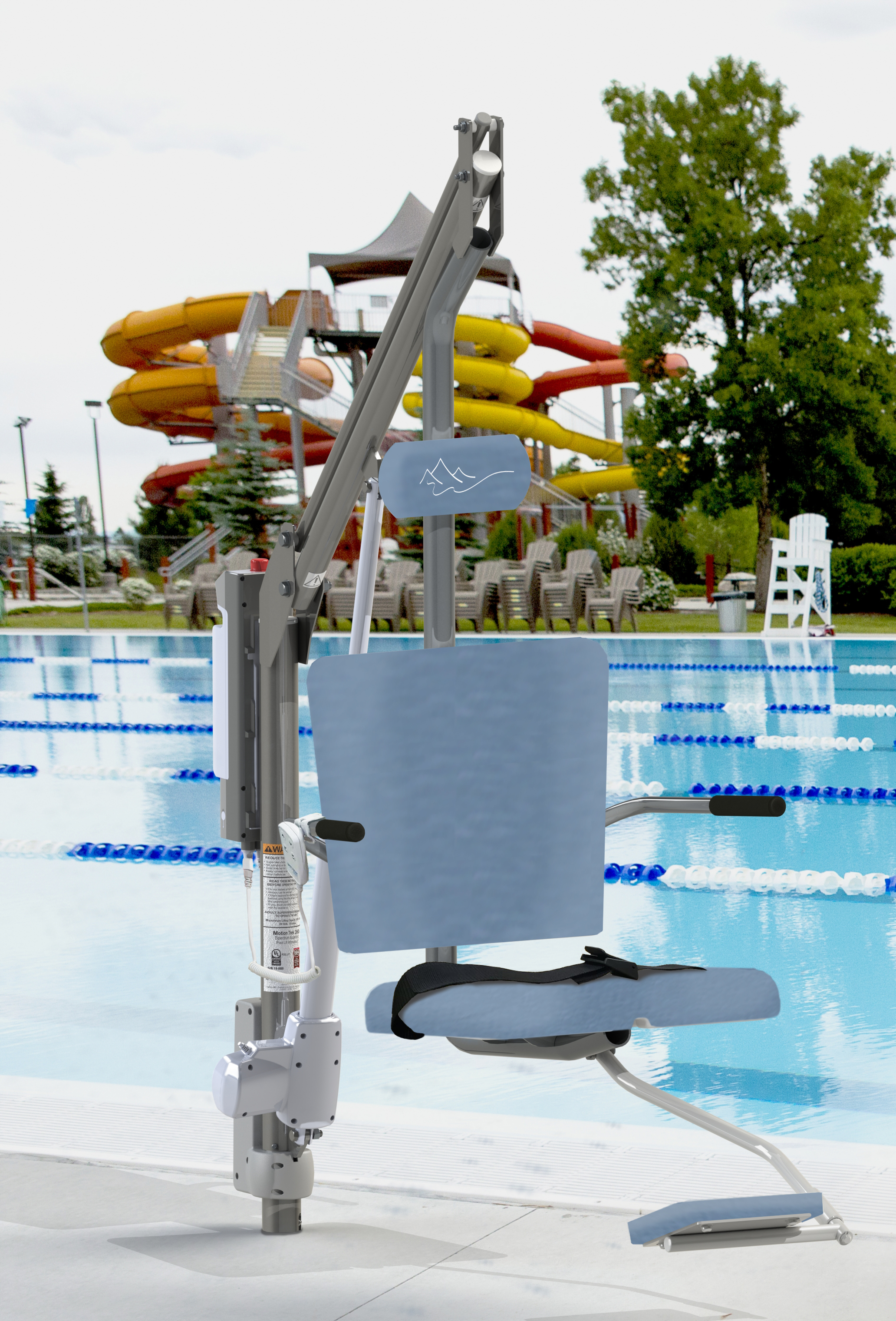 Spectrum Motion Trek BP350 ADA Pool Lift with Anchor - 350lb Capacity
